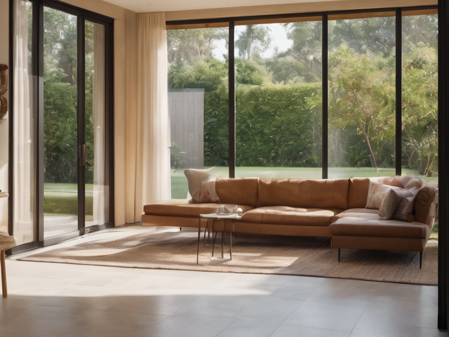 Indoor porcelain tiles in living room