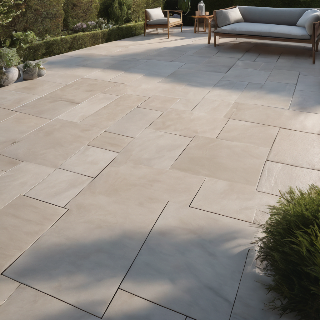 outdoor porcelain tiles patio