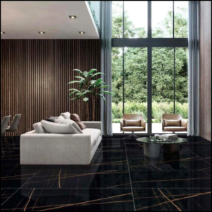 Saint Lawrence Black Diamond Porcelain Tiles 600×1200 | 8 MM
